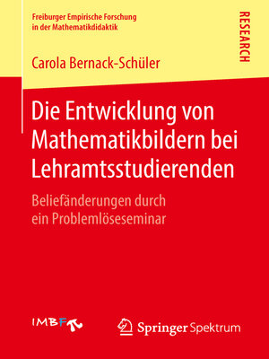 cover image of Die Entwicklung von Mathematikbildern bei Lehramtsstudierenden